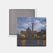Italien, Rom, Vatikanstadt, Petersdom Magnet (Vorderseite/Rückseite)