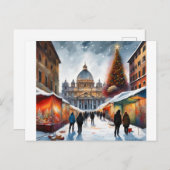 Italien, Rom - Weihnachtskarte, Winter 2004 Postkarte (Vorne/Hinten)