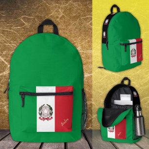 Italien, Rucksack, italienische Flagge, Italien /  Bedruckter Rucksack
