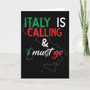 Italien ruft und ich muss gehen I Jubiläum I Liebe Karte
