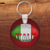 Italien Rugby Ball Schlüsselanhänger (Vorderseite)