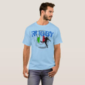 Italien-Rugby-Fan-T - Shirt-Tritt T-Shirt (Vorne ganz)