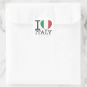 Italien Runder Aufkleber (Tasche)