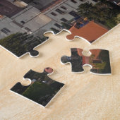 Italien, Sardinien, Bosa. Stadtblick mit Castello Puzzle (Seite)