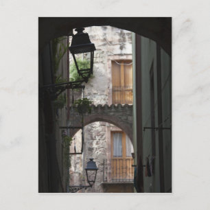 Italien, Sardinien, Bosa. Straßendetail. Postkarte