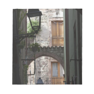 Italien, Sardinien, Bosa. Straßendetails Notizblock