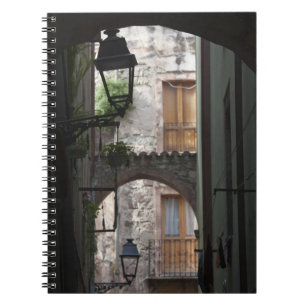 Italien, Sardinien, Bosa. Straßendetails Notizblock