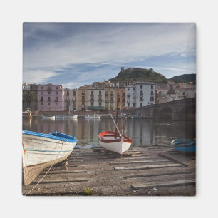 Italien, Sardinien, Bosa. Temo-Fluss und Ponte Magnet