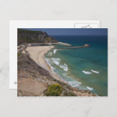 Italien, Sardinien, Buggerru. Buggerru Strand und Postkarte (Vorne/Hinten)