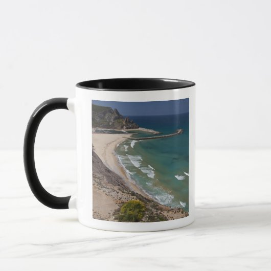 Italien, Sardinien, Buggerru. Buggerru Strand und Tasse (Links)