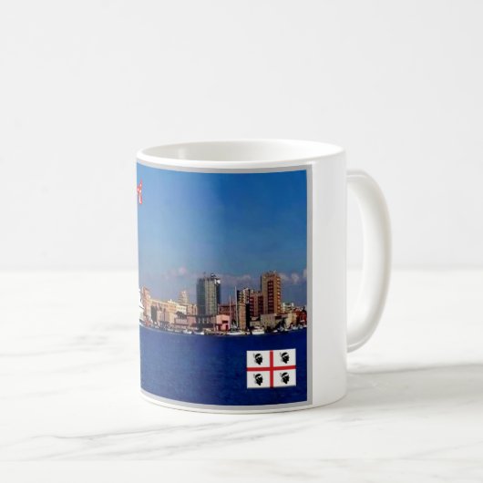 Italien - Sardinien - Cagliari - Hafen - Kaffeetasse (VorderseiteRechts)
