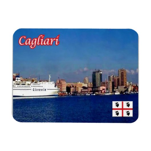 Italien - Sardinien - Cagliari - Hafen - Magnet (Horizontal)