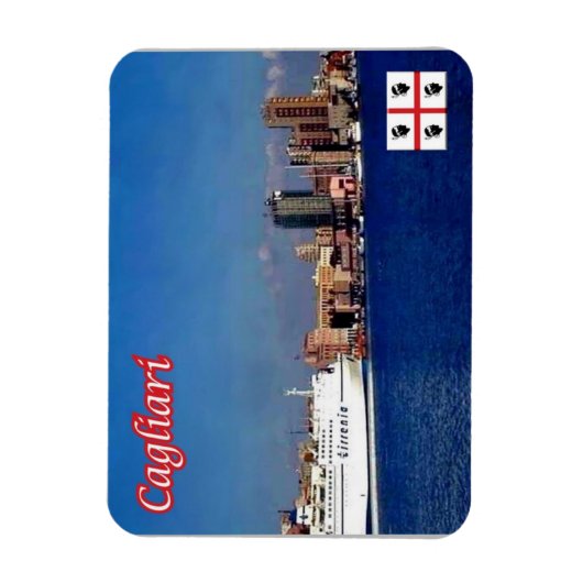 Italien - Sardinien - Cagliari - Hafen - Magnet (Vertikal)