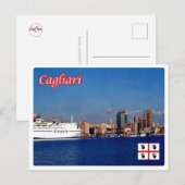 Italien - Sardinien - Cagliari - Hafen - Postkarte (Vorne/Hinten)