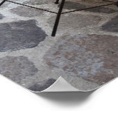 Italien, Sardinien, Castelsardo. Tische im Café. Poster (Ecke)