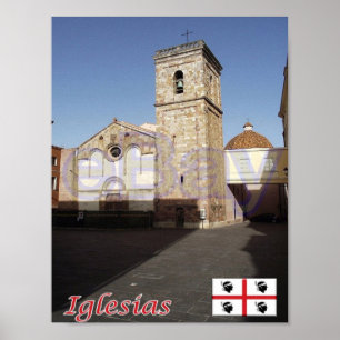 Italien - Sardinien - Iglesias - Kathedrale - Poster