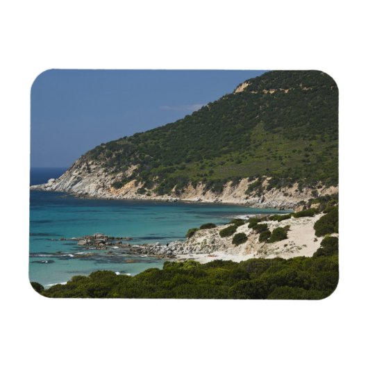 Italien, Sardinien, Solanas. Beach. Magnet (Horizontal)