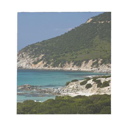 Italien, Sardinien, Solanas. Beach. Notizblock (Vorderseite)