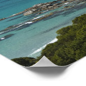 Italien, Sardinien, Solanas. Beach. Poster (Ecke)