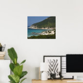Italien, Sardinien, Solanas. Beach. Poster (Heimbüro)