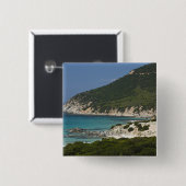 Italien, Sardinien, Solanas. Strand. Button (Vorne & Hinten)