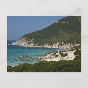 Italien, Sardinien, Solanas. Strand. Postkarte