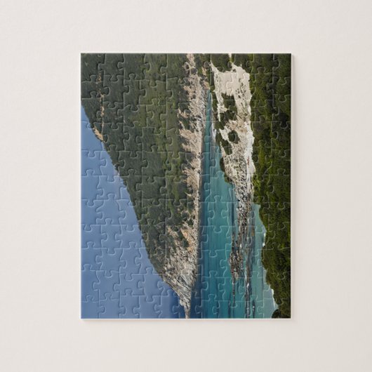 Italien, Sardinien, Solanas. Strand. Puzzle (Vertikal)