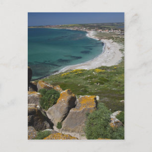 Italien, Sardinien, Tharros Aussicht aus dem Spani Postkarte