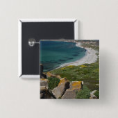 Italien, Sardinien, Tharros. Aussicht aus Spanien Button (Vorne & Hinten)