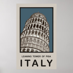 Italien Schiefer Turm von Pisa Poster