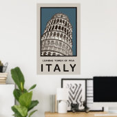 Italien Schiefer Turm von Pisa Poster (Heimbüro)