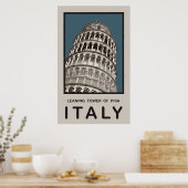 Italien Schiefer Turm von Pisa Poster (Küche)