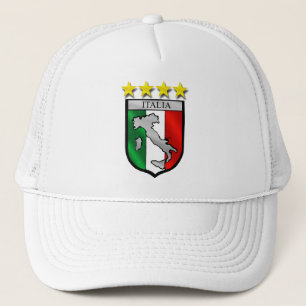 Italien-Schild Italien-Flaggenitalien-Karte Truckerkappe