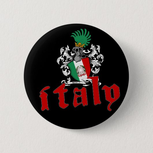 Italien-Schild-Knopf Button (Vorderseite)