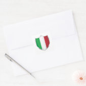 Italien - Schildflagge Quadratischer Aufkleber (Umschlag)