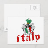 Italien Schildkarte Postkarte (Vorne/Hinten)