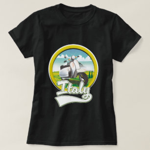 Italien Scooter Reiselogo T-Shirt