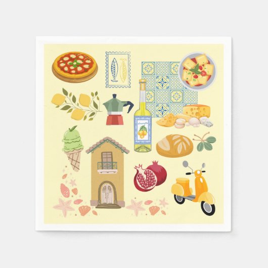 Italien Serviette (Vorderseite)