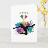 Italien Shirt-Flag-Splash für Fußball Karte (Gelbe Blume)