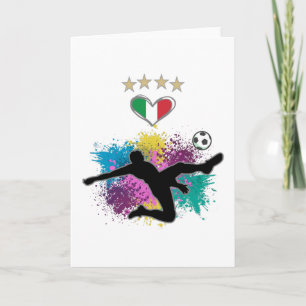 Italien Shirt-Flag-Splash für Fußball Karte