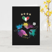 Italien Shirt-Flag-Splash für Fußball Karte (Gelbe Blume)