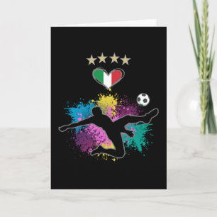 Italien Shirt-Flag-Splash für Fußball Karte