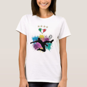 Italien Shirt-Flag-Splash für Fußball T-Shirt