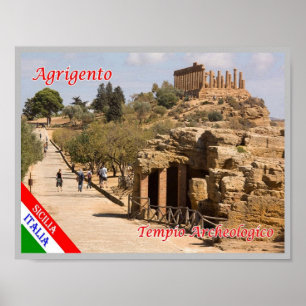 Italien - Sizilien - Agrigento - Archäologie - Poster