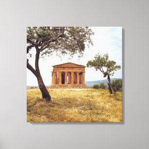 Italien, Sizilien, Agrigento. Die Ruinen der 2 Leinwanddruck