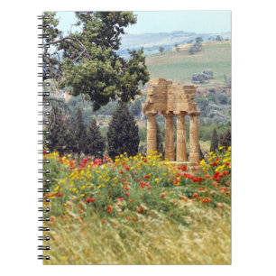 Italien, Sizilien, Agrigento. Die Ruinen der Notizblock