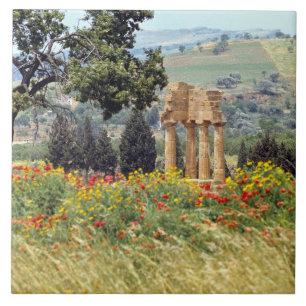 Italien, Sizilien, Agrigento. Die Ruinen des Fliese