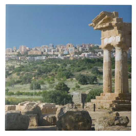 Italien, Sizilien, Agrigento, La Valle dei Templi, Fliese (Vorderseite)