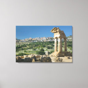 Italien, Sizilien, Agrigento, La Valle dei Templi, Leinwanddruck