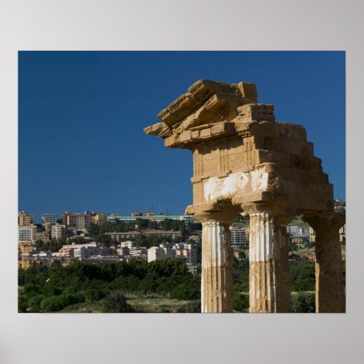 Italien, Sizilien, Agrigento, La Valle dei Templi, Poster (Vorne)